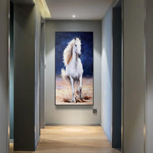 Lade das Bild in den Galerie-Viewer, Pferd - voller runder Diamant - 45x85cm