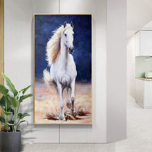 Lade das Bild in den Galerie-Viewer, Pferd - voller runder Diamant - 45x85cm