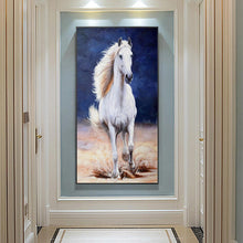 Lade das Bild in den Galerie-Viewer, Pferd - voller runder Diamant - 45x85cm