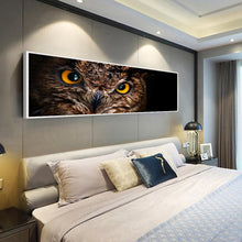 Lade das Bild in den Galerie-Viewer, Vogelauge - voller runder Diamant - 80x30cm