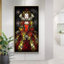 Lade das Bild in den Galerie-Viewer, Prinzessin - voller runder Diamant - 45x85cm