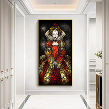 Lade das Bild in den Galerie-Viewer, Prinzessin - voller runder Diamant - 45x85cm