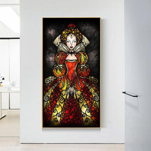 Lade das Bild in den Galerie-Viewer, Prinzessin - voller runder Diamant - 45x85cm