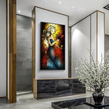 Lade das Bild in den Galerie-Viewer, Mädchen - voller runder Diamant - 45x85cm