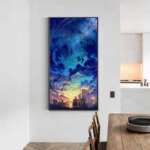 Lade das Bild in den Galerie-Viewer, Himmel - voller runder Diamant - 45x85cm