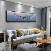Lade das Bild in den Galerie-Viewer, Adler - voller runder Diamant - 80x30cm
