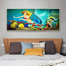 Lade das Bild in den Galerie-Viewer, Meerjungfrau - voller runder Diamant - 100x50cm