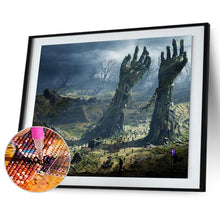 Lade das Bild in den Galerie-Viewer, Hände - voller runder Diamant - 40x30cm