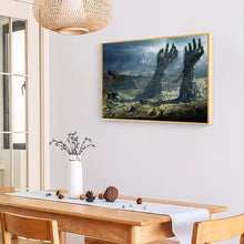 Lade das Bild in den Galerie-Viewer, Hände - voller runder Diamant - 40x30cm