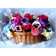 Lade das Bild in den Galerie-Viewer, Blumenraum - voller runder Diamant - 40x30cm