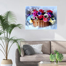 Lade das Bild in den Galerie-Viewer, Blumenraum - voller runder Diamant - 40x30cm