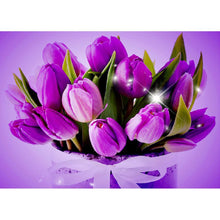 Lade das Bild in den Galerie-Viewer, Blumenraum - voller runder Diamant - 40x30cm