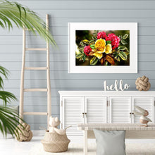 Lade das Bild in den Galerie-Viewer, Blumenraum - voller runder Diamant - 40x30cm