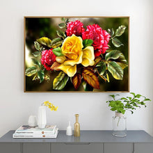 Lade das Bild in den Galerie-Viewer, Blumenraum - voller runder Diamant - 40x30cm