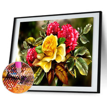 Lade das Bild in den Galerie-Viewer, Blumenraum - voller runder Diamant - 40x30cm