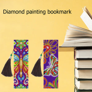2pcs Butterfly-DIY Diamond Painting Lesezeichen