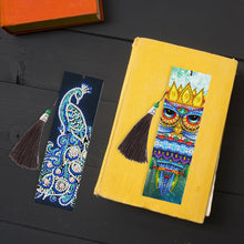 Lade das Bild in den Galerie-Viewer, 2pcs Pfau-DIY Diamond Painting Lesezeichen