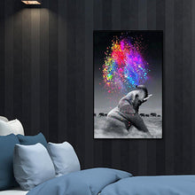 Lade das Bild in den Galerie-Viewer, Elefantentier - voller runder Diamant - 40x60cm