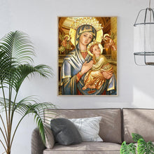 Lade das Bild in den Galerie-Viewer, Mutter und Sohn Figur - voller quadratischer Diamant - 40x50cm