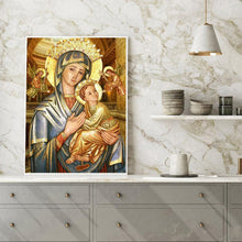 Lade das Bild in den Galerie-Viewer, Mutter und Sohn Figur - voller quadratischer Diamant - 40x50cm