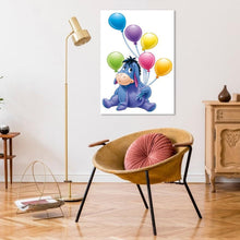 Lade das Bild in den Galerie-Viewer, Ballon Esel - voller runder Diamant - 30x40cm