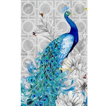 Lade das Bild in den Galerie-Viewer, Pfau - voller quadratischer Diamant - 40x50cm