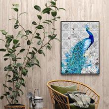 Lade das Bild in den Galerie-Viewer, Pfau - voller quadratischer Diamant - 40x50cm