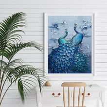 Lade das Bild in den Galerie-Viewer, Pfau Tier - voller quadratischer Diamant - 40x50cm