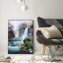 Lade das Bild in den Galerie-Viewer, Berg Wasserfall - voller quadratischer Diamant - 40x50cm