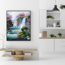Lade das Bild in den Galerie-Viewer, Berg Wasserfall - voller quadratischer Diamant - 40x50cm