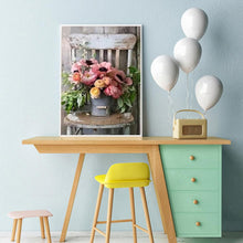 Lade das Bild in den Galerie-Viewer, Blume - voller quadratischer Diamant - 40x50cm