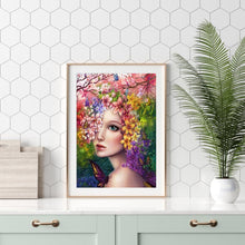 Lade das Bild in den Galerie-Viewer, Blumen Mädchen - voller quadratischer Diamant - 40x50cm