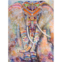 Lade das Bild in den Galerie-Viewer, Ethnische Elefant - voller quadratischer Diamant - 40x50cm
