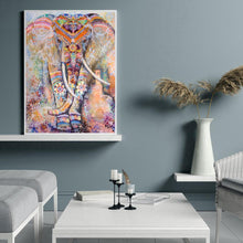 Lade das Bild in den Galerie-Viewer, Ethnische Elefant - voller quadratischer Diamant - 40x50cm