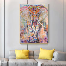 Lade das Bild in den Galerie-Viewer, Ethnische Elefant - voller quadratischer Diamant - 40x50cm
