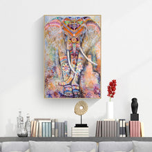 Lade das Bild in den Galerie-Viewer, Ethnische Elefant - voller quadratischer Diamant - 40x50cm
