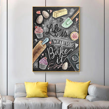 Lade das Bild in den Galerie-Viewer, Buchstaben - voller quadratischer Diamant - 40x50cm