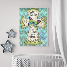 Lade das Bild in den Galerie-Viewer, Buchstabe - voller quadratischer Diamant - 40x50cm