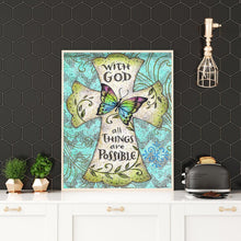 Lade das Bild in den Galerie-Viewer, Buchstabe - voller quadratischer Diamant - 40x50cm