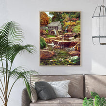 Lade das Bild in den Galerie-Viewer, Wald Dorf - voller quadratischer Diamant - 40x50cm