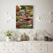 Lade das Bild in den Galerie-Viewer, Wald Dorf - voller quadratischer Diamant - 40x50cm