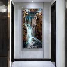 Lade das Bild in den Galerie-Viewer, Wasserfall - voller runder Diamant - 45x85cm