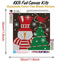 Lade das Bild in den Galerie-Viewer, Weihnachten - voller runder Diamant - 30x30cm