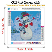 Lade das Bild in den Galerie-Viewer, Weihnachten - voller runder Diamant - 30x30cm