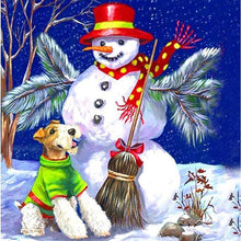 Lade das Bild in den Galerie-Viewer, Weihnachten - voller runder Diamant - 30x30cm