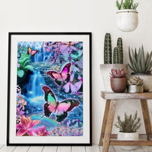 Lade das Bild in den Galerie-Viewer, Schmetterling - voller quadratischer Diamant - 40x50cm