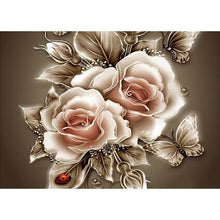 Lade das Bild in den Galerie-Viewer, Blume - voller quadratischer Diamant - 50x40cm
