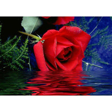 Lade das Bild in den Galerie-Viewer, Blume - voller runder Diamant - 40x30cm