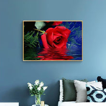 Lade das Bild in den Galerie-Viewer, Blume - voller runder Diamant - 40x30cm