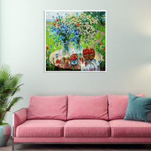 Lade das Bild in den Galerie-Viewer, Blumen - voller runder Diamant - 30x30cm